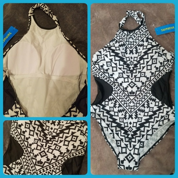 ❣ ONE PIECE BATHING SUIT❣ Aztec print NWT - Picture 2 of 7
